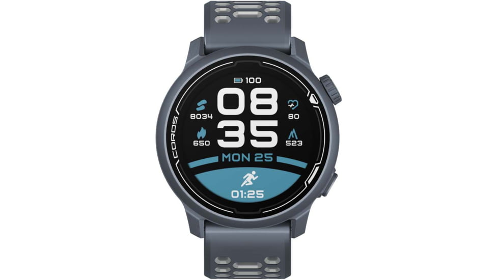 COROS Pace 2 GPS Sport Watch w/ Silicone Band, Blue Steel, WPACE2-BLS
