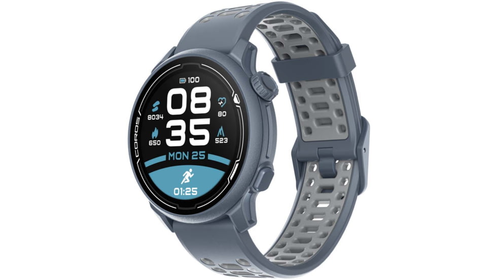 COROS Pace 2 GPS Sport Watch w/ Silicone Band, Blue Steel, WPACE2-BLS