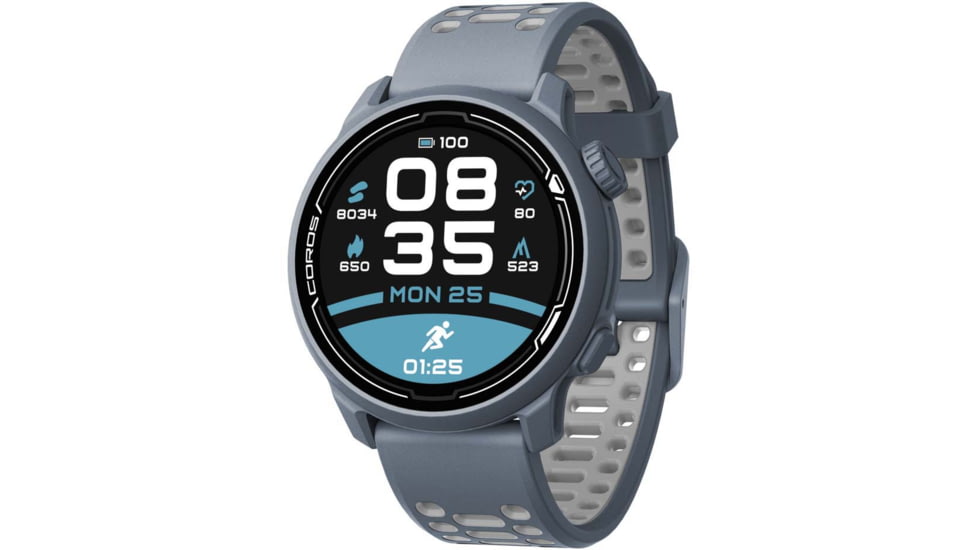 COROS Pace 2 GPS Sport Watch w/ Silicone Band, Blue Steel, WPACE2-BLS