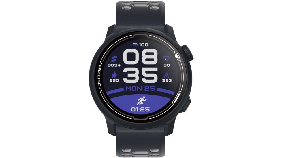 COROS Pace 2 GPS Sport Watch w/ Silicone Band, Dark Navy, WPACE2-NVY