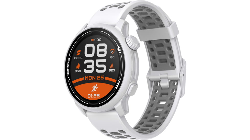 COROS Pace 2 GPS Sport Watch w/ Silicone Band, White, WPACE2-WHT