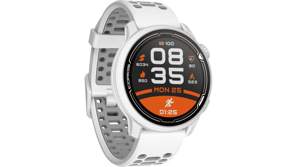 COROS Pace 2 GPS Sport Watch w/ Silicone Band, White, WPACE2-WHT