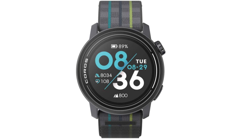 COROS Pace 3 GPS w/Nylon Band Sport Watch, Black, WPACE3-BLK-N