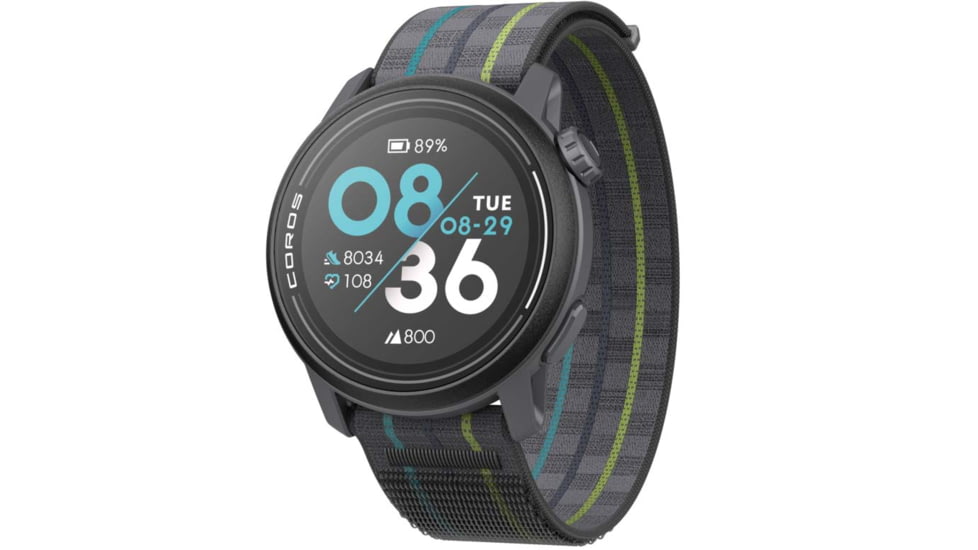 COROS Pace 3 GPS w/Nylon Band Sport Watch, Black, WPACE3-BLK-N