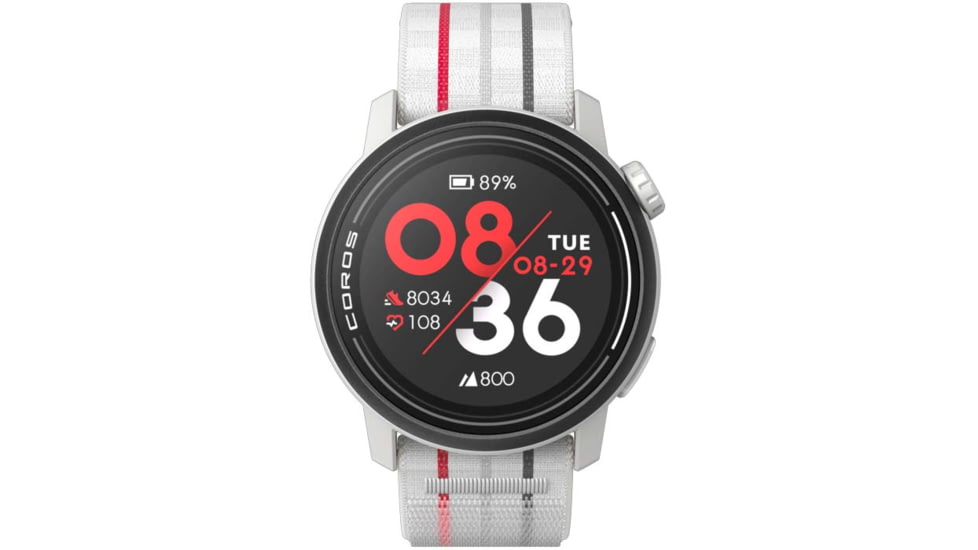COROS Pace 3 GPS w/ Nylon Watch Sport Watch, White, WPACE3-WHT-N