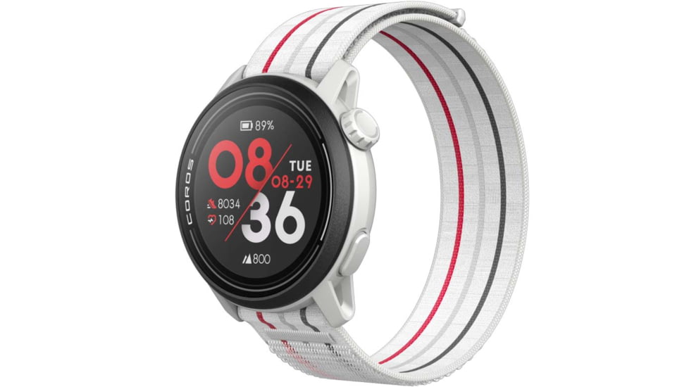 COROS Pace 3 GPS w/ Nylon Watch Sport Watch, White, WPACE3-WHT-N