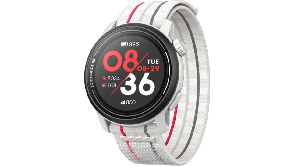 COROS Pace 3 GPS w/ Nylon Watch Sport Watch, White, WPACE3-WHT-N