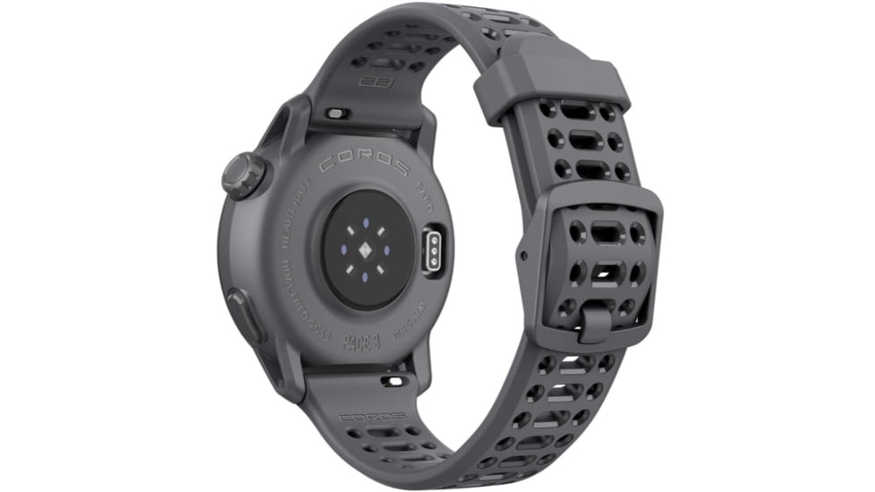 COROS Pace 3 GPS w/Silicone Band Sport Watch, Black, WPACE3-BLK