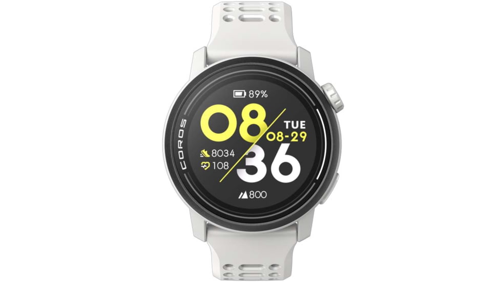 COROS Pace 3 GPS w/ Silicone Band Sport Watch, White, WPACE3-WHT