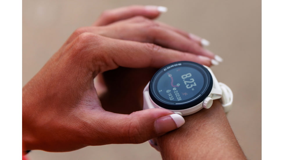 COROS Pace 3 GPS w/ Silicone Band Sport Watch, White, WPACE3-WHT