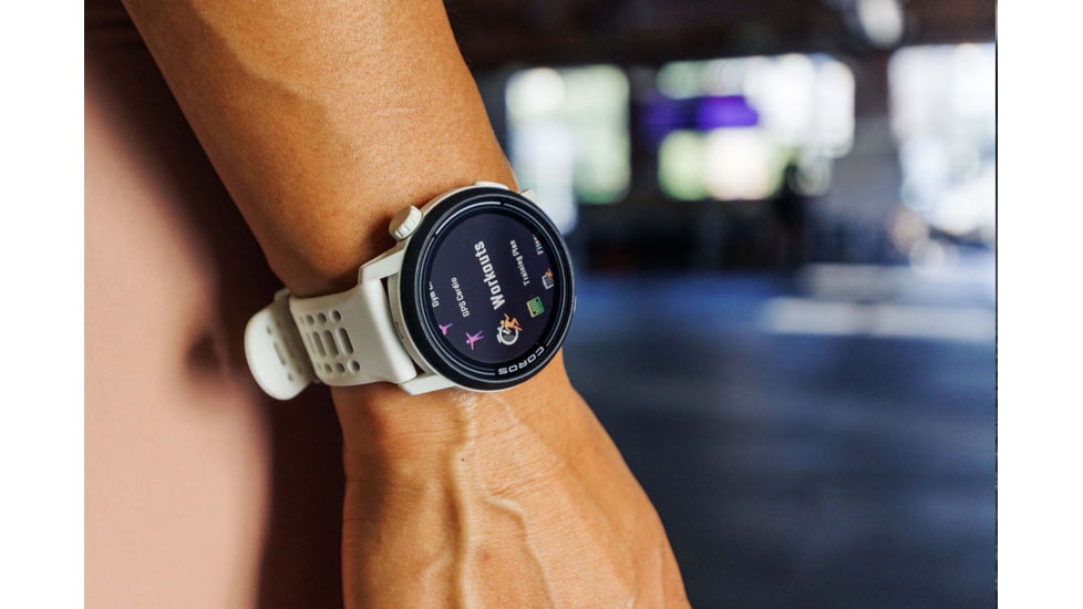 COROS Pace 3 GPS w/ Silicone Band Sport Watch, White, WPACE3-WHT
