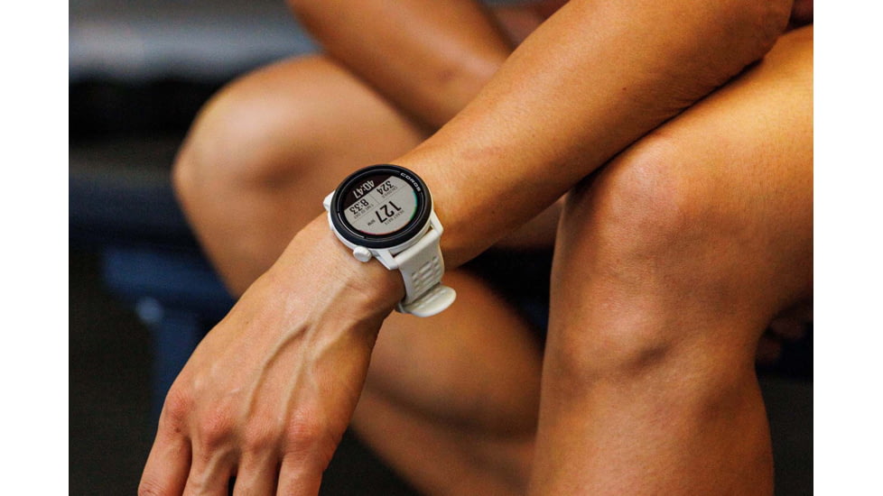 COROS Pace 3 GPS w/ Silicone Band Sport Watch, White, WPACE3-WHT