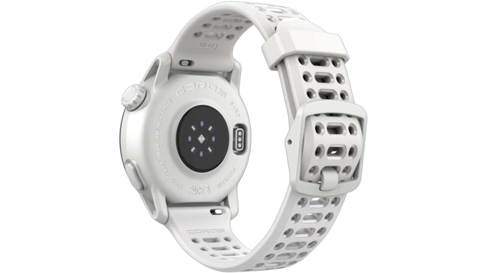 COROS Pace 3 GPS w/ Silicone Band Sport Watch, White, WPACE3-WHT