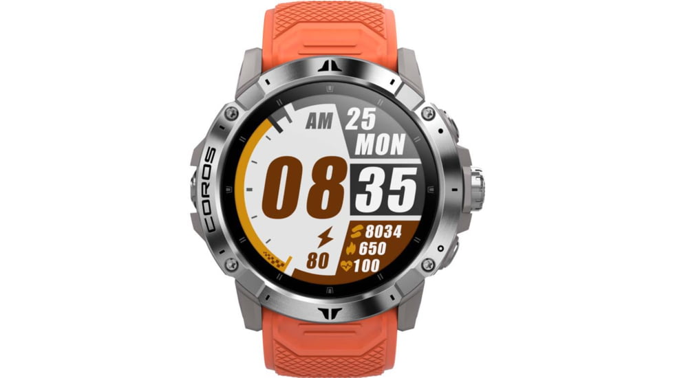 COROS Vertix 2 GPS Adventure Watch, Lava, WVTX2-SVR