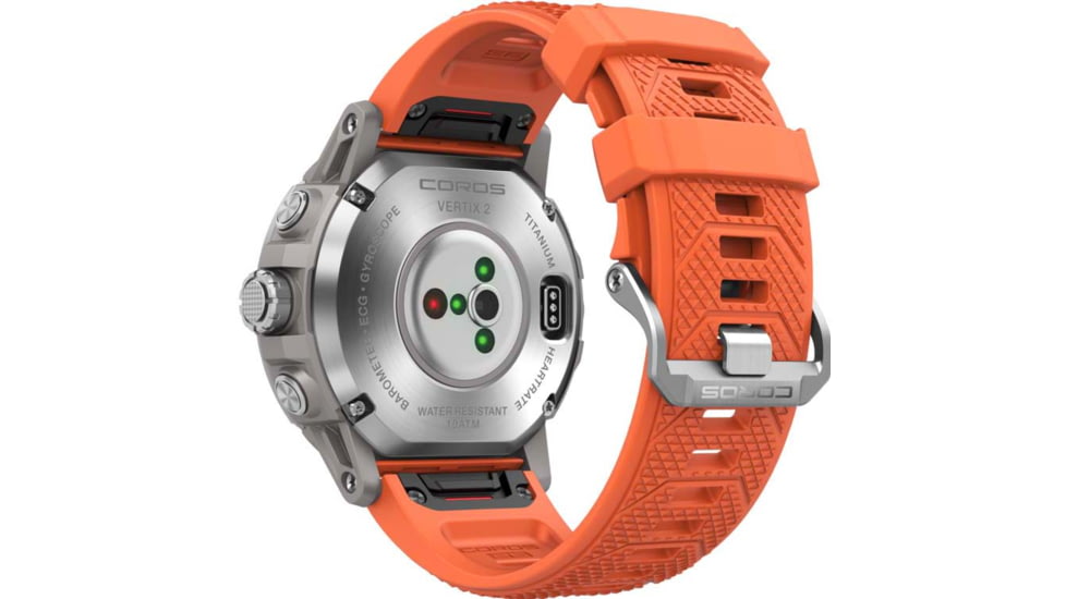 COROS Vertix 2 GPS Adventure Watch, Lava, WVTX2-SVR