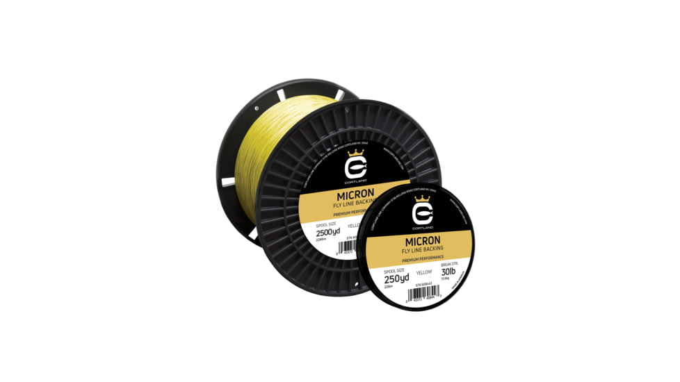 Cortland Line Cortland 147577 Micron Fly Line Backing 20lb 100yd Yellow, 147577