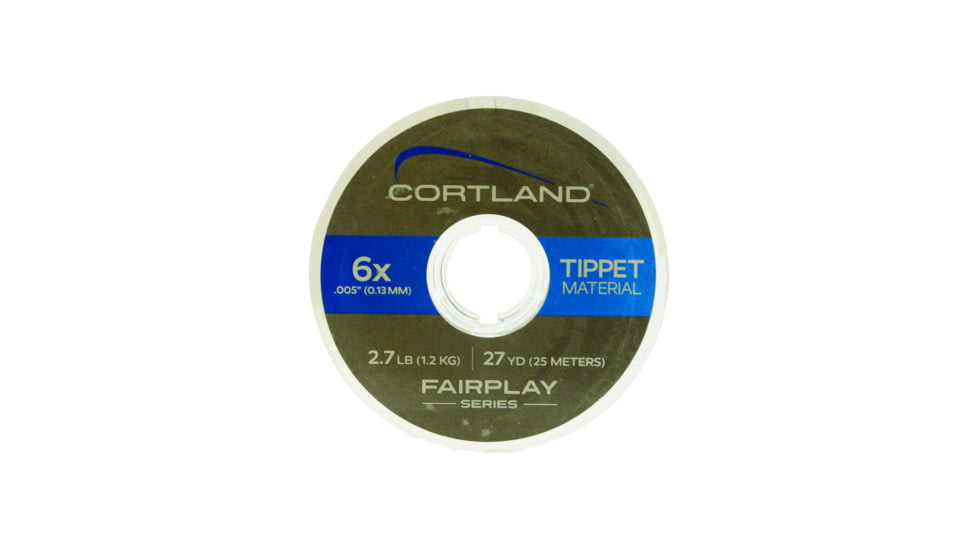 Cortland Line Fairplay Nylon Tippet 27yd 4X-6lb Clear, 605404