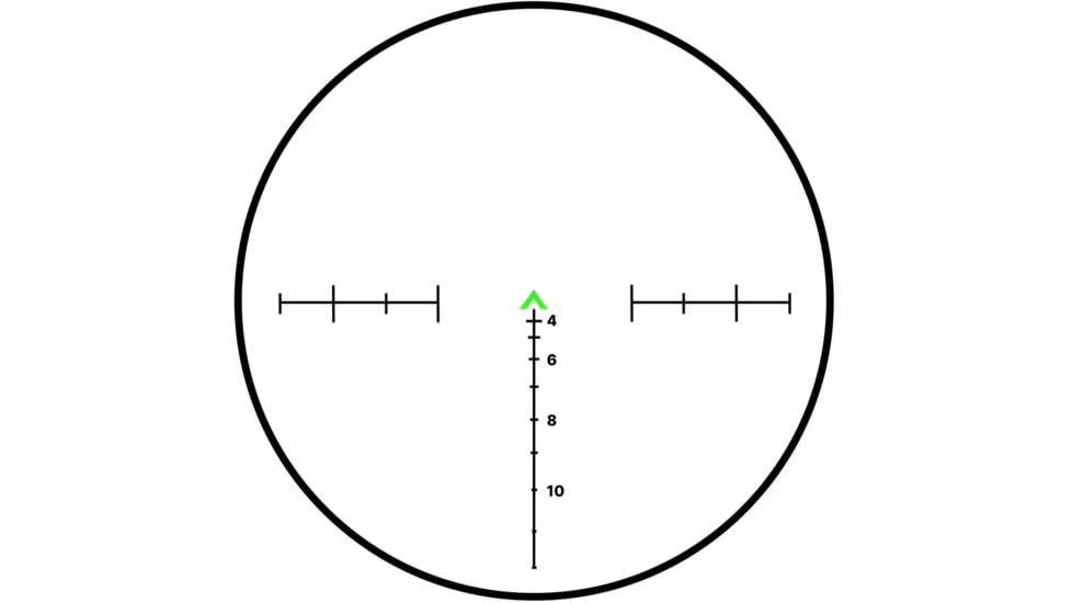 Cosmic Tactical Saturn 4x32mm Tactical 32mm Tube Rifle Scope, Green Chevron Reticle, Black, S4x32BG-556