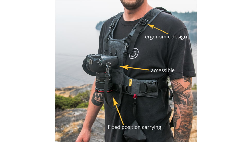 Cotton Carrier CCS G3 Camera Harness 1, Grey, One Size, 686GREY