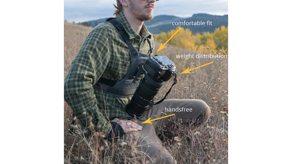 Cotton Carrier CCS G3 Camera Harness 1, Grey, One Size, 686GREY
