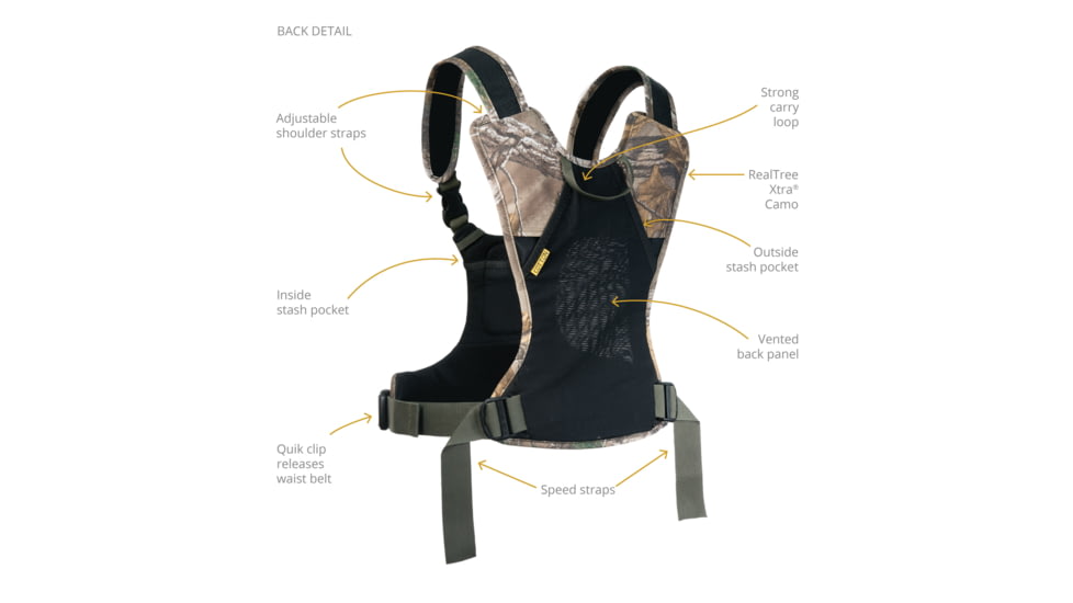 Cotton Carrier CCS G3 Camera Harness For 1 Camera &amp; 1 Binocular, Camo, One Size, 944CAMO