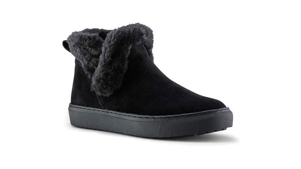 Cougar Duffy Suede Winter Sneaker - Womens, Black, 6, Duffy-Black-6