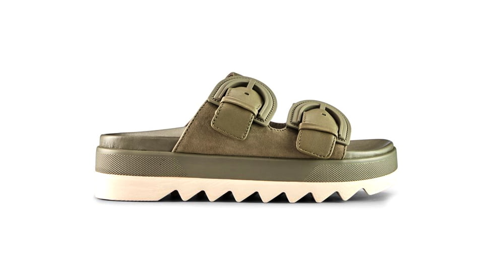 Cougar Pepa Suede Womans Sandals, Olive, 10, Pepa-SL-Olive-10