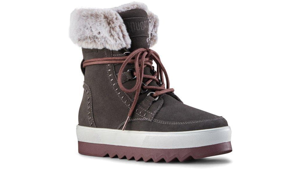 Cougar Vanetta Suede Mid Boot - Womens, Pewter, 6, Vanetta-Pewter-6