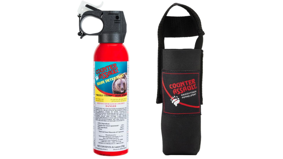 Counter Assault 8.1oz Bear Spray, 32-ft w/Holster, 1506-7025