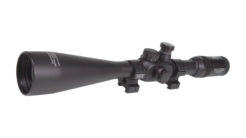 CounterSniper Optics 10-40X56 35MM Tube With 35 MM Mount Set Pictainny Rails, Black DOH372