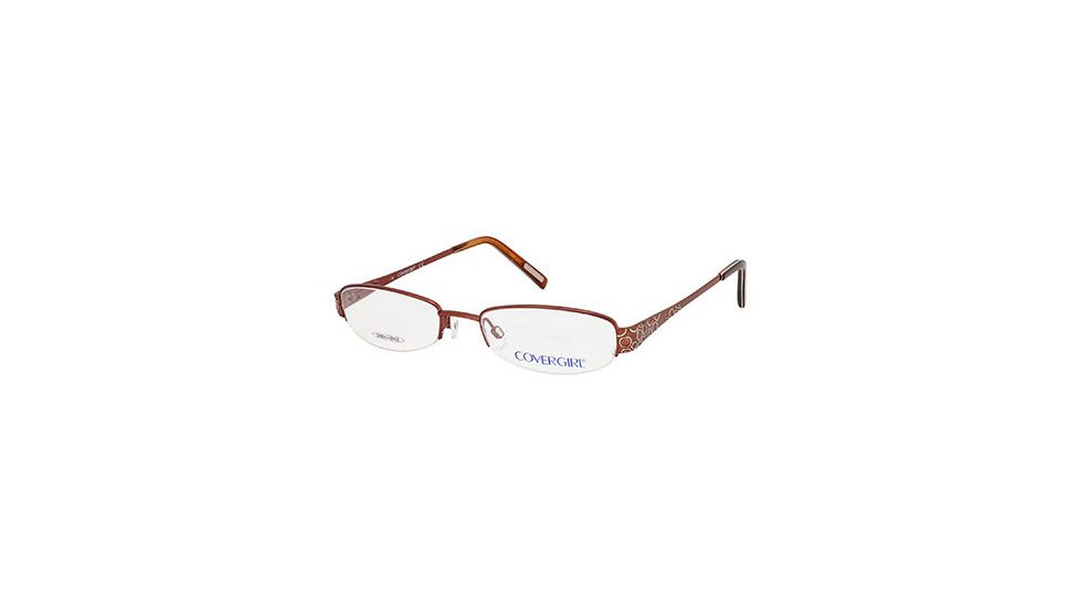 Cover Girl CG0384 Eyeglass Frames - Shiny Dark Brown Frame Color