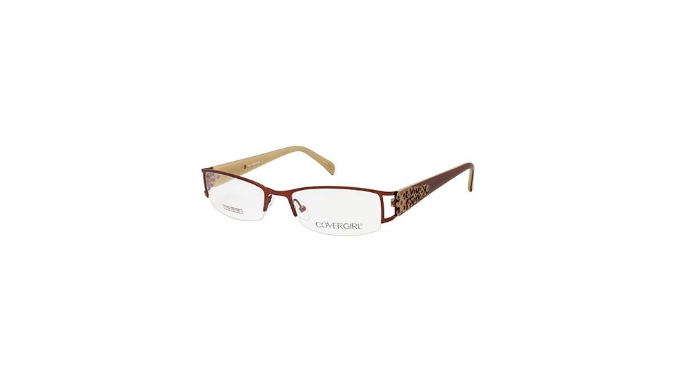 Cover Girl CG0394 Eyeglass Frames - Shiny Dark Brown Frame Color