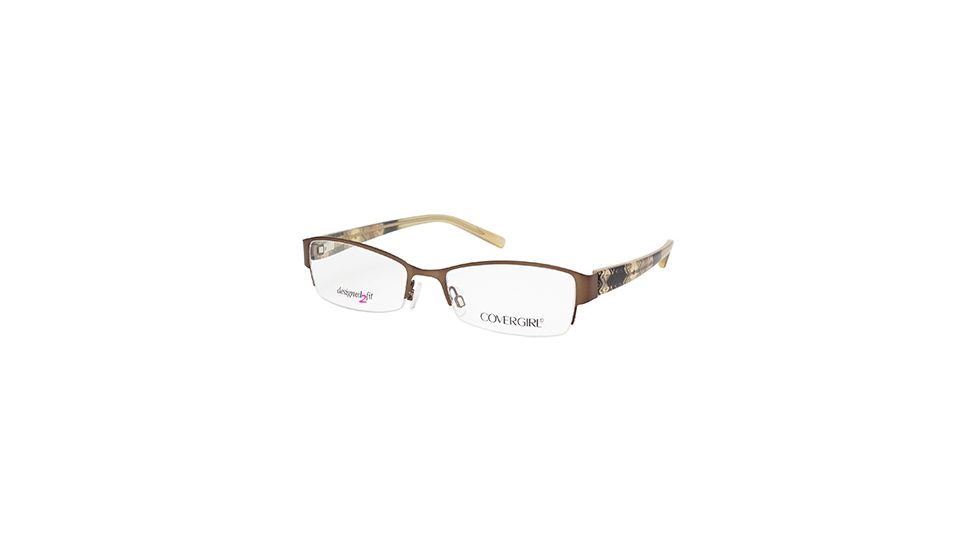 Cover Girl CG0432 Eyeglass Frames - Shiny Dark Brown Frame Color