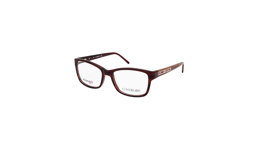 Cover Girl CG0434 Eyeglass Frames - Dark Brown Frame Color