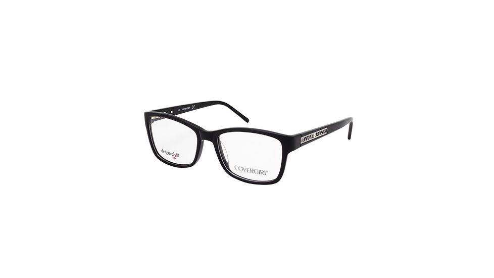 Cover Girl CG0434 Eyeglass Frames - Shiny Black Frame Color