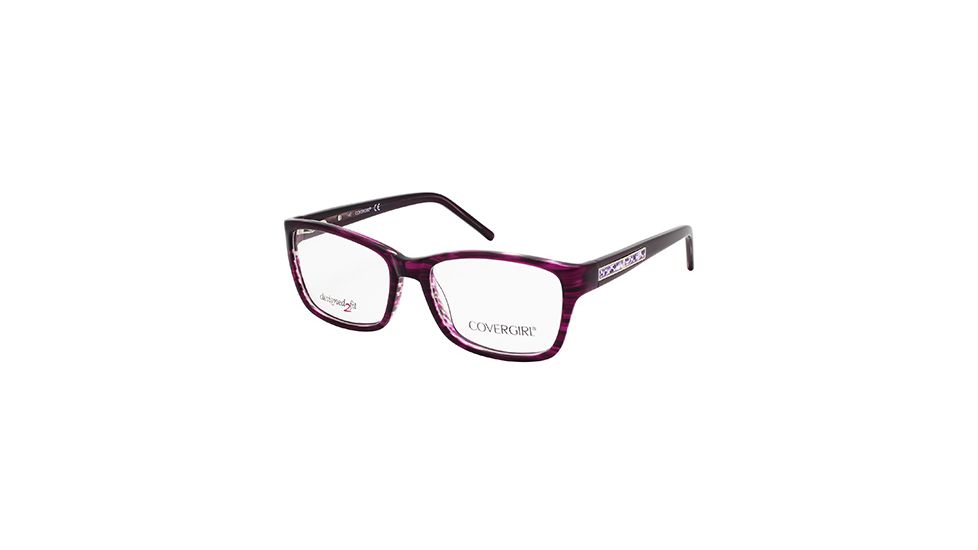 Cover Girl CG0434 Eyeglass Frames - Shiny Violet Frame Color