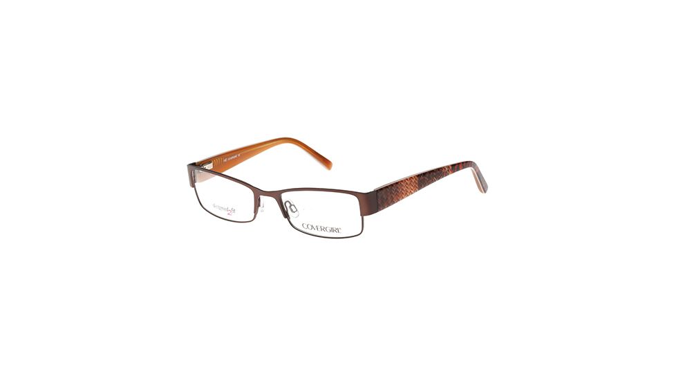 Cover Girl CG0438 Eyeglass Frames - Matte Dark Brown Frame Color