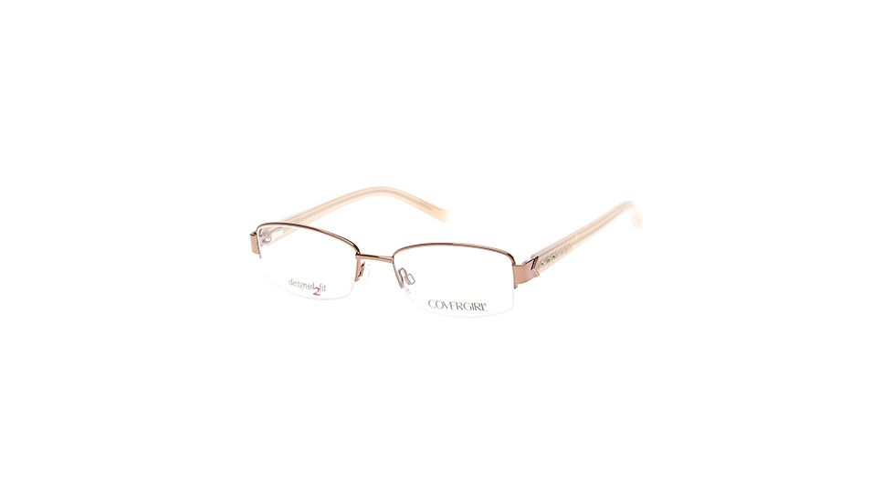 Cover Girl CG0443 Eyeglass Frames - Shiny Dark Brown Frame Color