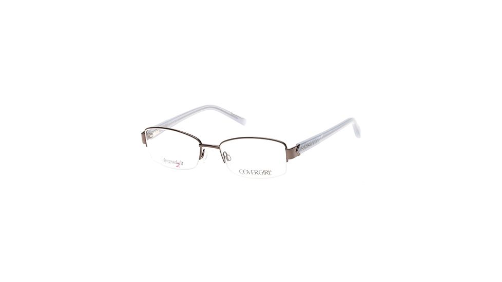 Cover Girl CG0443 Eyeglass Frames - Shiny Gun Metal Frame Color