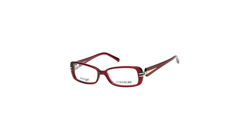 Cover Girl CG0451 Eyeglass Frames - Shiny Red Frame Color