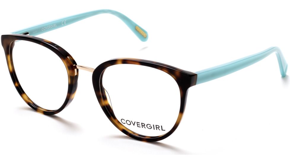 Cover Girl CG0471 Eyeglass Frames - Dark Havana Frame Color, Dark Havana Lens Color