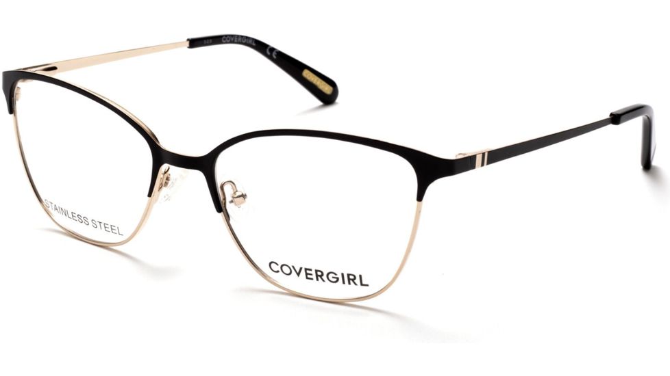Cover Girl CG0472 Prescription Eyeglasses - Black Frame, 54 mm Lens Diameter CG047254005