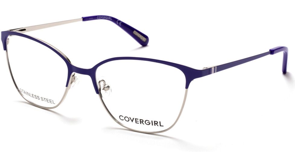 Cover Girl CG0472 Prescription Eyeglasses - Violet Frame, 54 mm Lens Diameter CG047254083