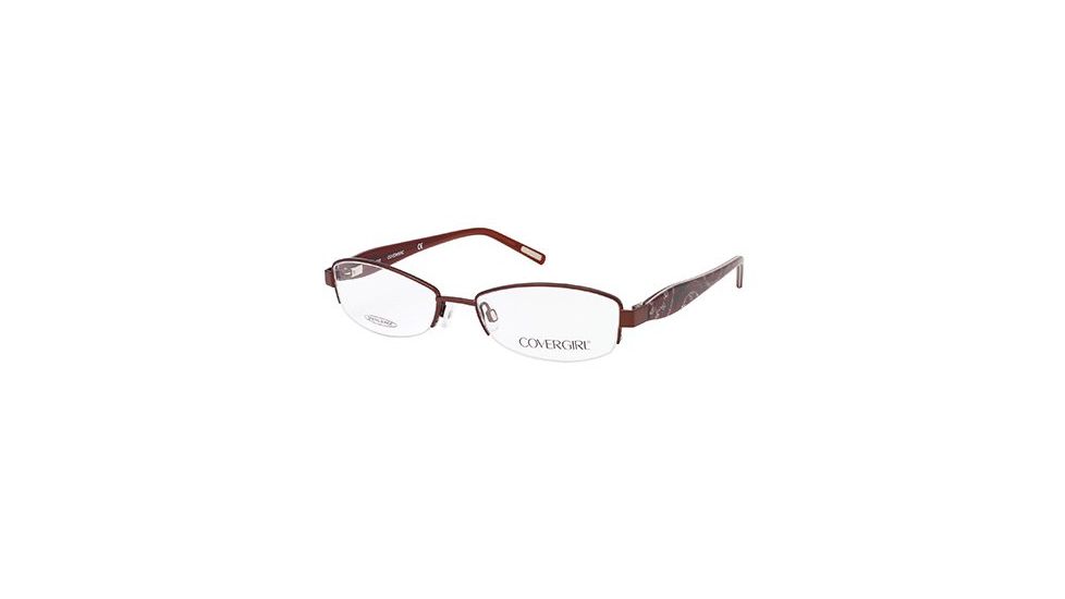 Cover Girl CG0501 Eyeglass Frames - Shiny Dark Brown Frame Color