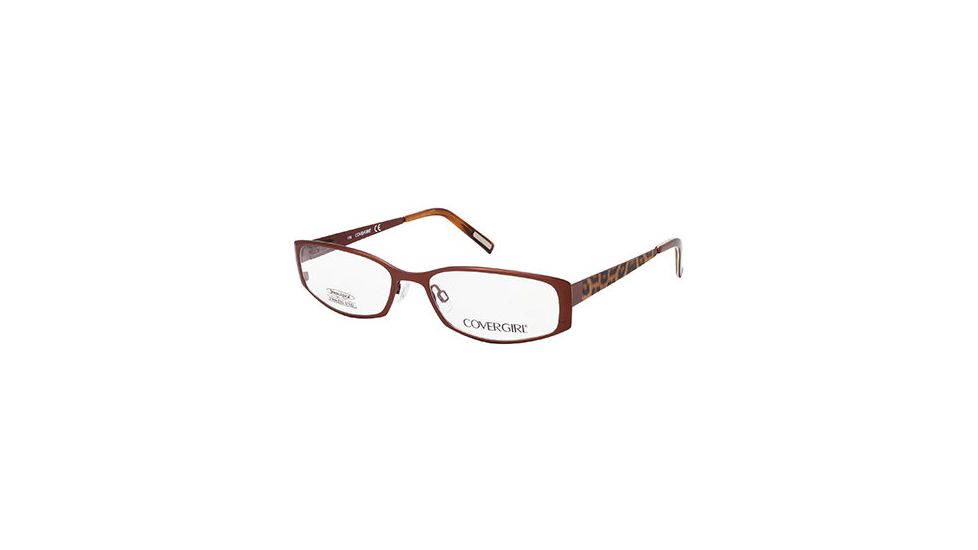 Cover Girl CG0505 Eyeglass Frames - Matte Light Brown Frame Color