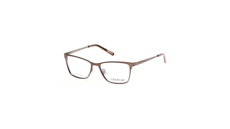 Cover Girl CG0527 Eyeglass Frames - Matte Light Brown Frame Color