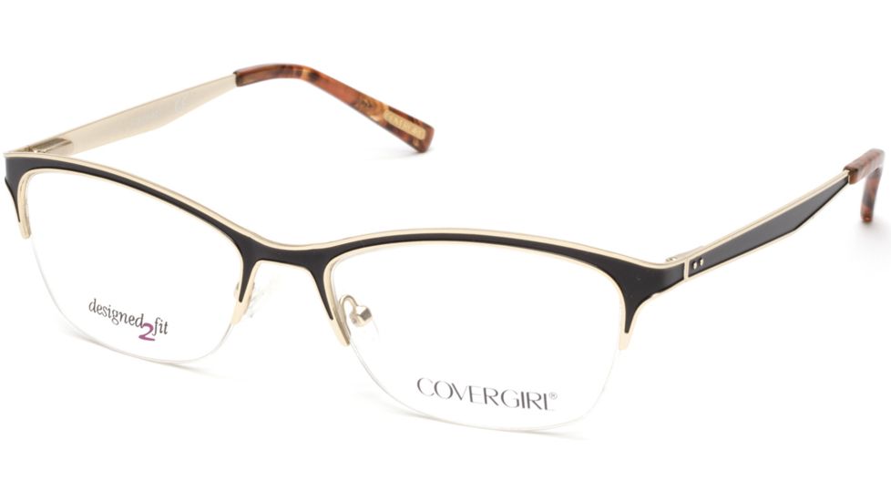 Cover Girl CG0543 Eyeglass Frames - Matte Black Frame Color