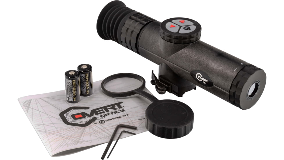 Covert Optics ThermX TS1 3-8x Thermal Rifle Scope, 9 Hz w/ Shutter, 160 x 120 FLIR Lepton 3, Black, CC0111