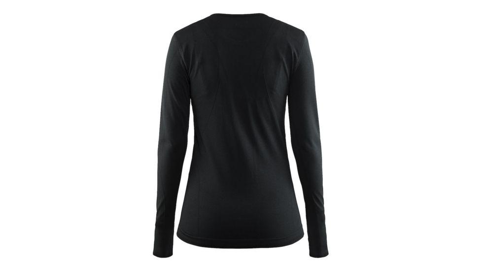 Craft Active Comfort Roundneck Longsleeve - Women's -Black Melange-Large 1903714-9999-L