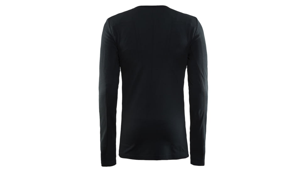 Craft Active Comfort Roundneck Long Sleeve, Black Solid, Small 1903716-B199-S